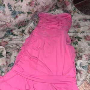 Pink Strapless Dress